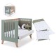 Berço Convertível Alondra Nexor Eucalyptus 3 em 1 com Kit Co-Sleeping e Têxteis