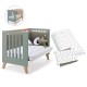 Berço Convertível Alondra Nexor Eucalyptus 3 em 1 com Kit Co-Sleeping e Têxteis