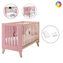 Berço Convertível Alondra Nexor Quartz 3 em 1 com Kit Co-Sleeping e Têxteis