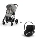 Carrinho de Bebé Cybex Balios S Lux Silver e Cloud T i-Size