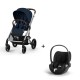 Carrinho de Bebé Cybex Balios S Lux Silver e Cloud T i-Size