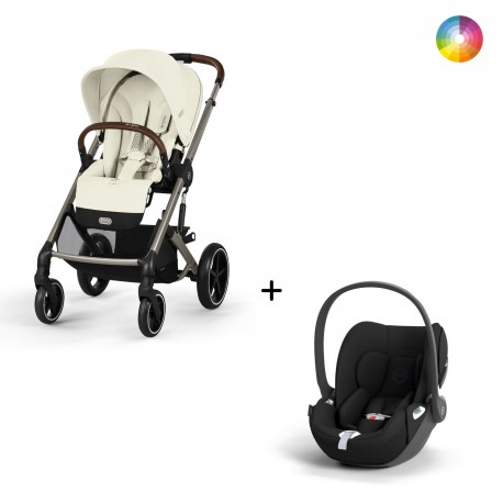 Carrinho de Bebé Cybex Balios S Lux Taupe e Cloud T i-Size