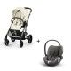 Carrinho de Bebé Cybex Balios S Lux Taupe e Cloud T i-Size