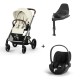 Carrinho de Bebé Cybex Balios S Lux Taupe, Cloud T i-Size e Base T