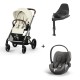 Carrinho de Bebé Cybex Balios S Lux Taupe, Cloud T i-Size e Base T