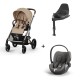 Carrinho de Bebé Cybex Balios S Lux Taupe, Cloud T i-Size e Base T