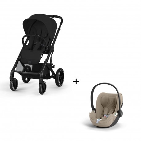 Carrinho de Bebé Cybex Balios S Lux Black e Cloud T i-Size Plus