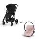 Carrinho de Bebé Cybex Balios S Lux Black e Cloud T i-Size Plus