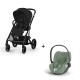 Carrinho de Bebé Cybex Balios S Lux Black e Cloud T i-Size Plus