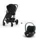 Carrinho de Bebé Cybex Balios S Lux Black e Cloud T i-Size Plus