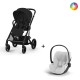 Carrinho de Bebé Cybex Balios S Lux Black e Cloud T i-Size Plus