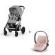 Carrinho de Bebé Cybex Balios S Lux Silver e Cloud T i-Size Plus