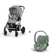 Carrinho de Bebé Cybex Balios S Lux Silver e Cloud T i-Size Plus