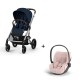 Carrinho de Bebé Cybex Balios S Lux Silver e Cloud T i-Size Plus