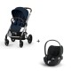 Carrinho de Bebé Cybex Balios S Lux Silver e Cloud T i-Size Plus