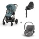 Carrinho de Bebé Cybex Balios S Lux Taupe, Cloud T i-Size Plus e Base T