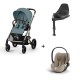 Carrinho de Bebé Cybex Balios S Lux Taupe, Cloud T i-Size Plus e Base T