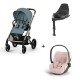 Carrinho de Bebé Cybex Balios S Lux Taupe, Cloud T i-Size Plus e Base T