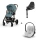 Carrinho de Bebé Cybex Balios S Lux Taupe, Cloud T i-Size Plus e Base T