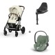 Carrinho de Bebé Cybex Balios S Lux Taupe, Cloud T i-Size Plus e Base T