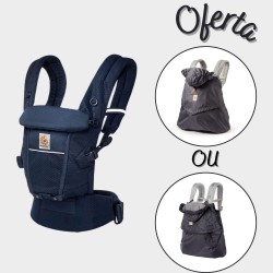 Ergobaby Adapt Soft Flex Mesh Azul Meia Noite c/ Oferta Forra