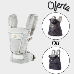 Ergobaby Adapt Soft Flex Mesh Cinza c/ Oferta Forra