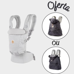 Ergobaby Adapt Soft Touch Cotton Cinza c/ Oferta Forra