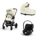 Carrinho de Bebé Cybex Balios S Lux Taupe e Cloud T i-Size