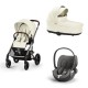 Carrinho de Bebé Cybex Balios S Lux Taupe e Cloud T i-Size