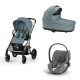 Carrinho de Bebé Cybex Balios S Lux Taupe e Cloud T i-Size Plus