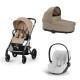 Carrinho de Bebé Cybex Balios S Lux Taupe e Cloud T i-Size Plus