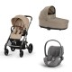 Carrinho de Bebé Cybex Balios S Lux Taupe e Cloud T i-Size Plus