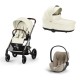 Carrinho de Bebé Cybex Balios S Lux Taupe e Cloud T i-Size Plus