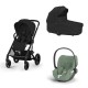 Carrinho de Bebé Cybex Balios S Lux Black e Cloud T i-Size Plus