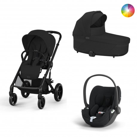 Carrinho de Bebé Cybex Balios S Lux Black e Cloud T i-Size Plus