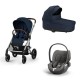 Carrinho de Bebé Cybex Balios S Lux Silver e Cloud T i-Size