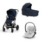 Carrinho de Bebé Cybex Balios S Lux Silver e Cloud T i-Size Plus