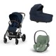 Carrinho de Bebé Cybex Balios S Lux Silver e Cloud T i-Size Plus