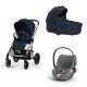 Carrinho de Bebé Cybex Balios S Lux Silver e Cloud T i-Size Plus