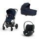 Carrinho de Bebé Cybex Balios S Lux Silver e Cloud T i-Size Plus