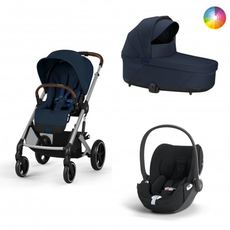 Carrinho de Bebé Cybex Balios S Lux Silver e Cloud T i-Size Plus