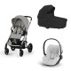 Carrinho de Bebé Cybex Balios S Lux Silver e Cloud T i-Size Plus