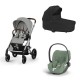 Carrinho de Bebé Cybex Balios S Lux Silver e Cloud T i-Size Plus