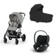 Carrinho de Bebé Cybex Balios S Lux Silver e Cloud T i-Size Plus