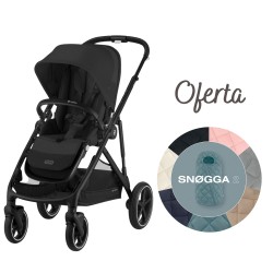 Cybex Gazelle S Black com Oferta Saco Térmico Snøgga