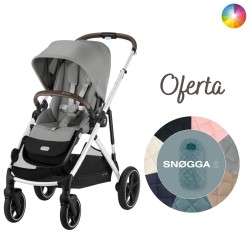 Cybex Gazelle S Silver com Oferta Saco Térmico Snøgga