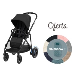 Cybex e-Gazelle S Black com Oferta Saco Térmico Snøgga