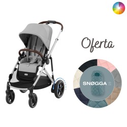 Cybex e-Gazelle S Silver com Oferta Saco Térmico Snøgga